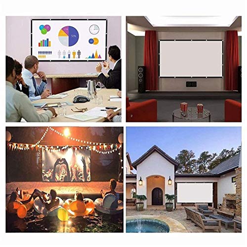 Pantalla de proyector plegable simple de 100 pulgadas miniatura 3