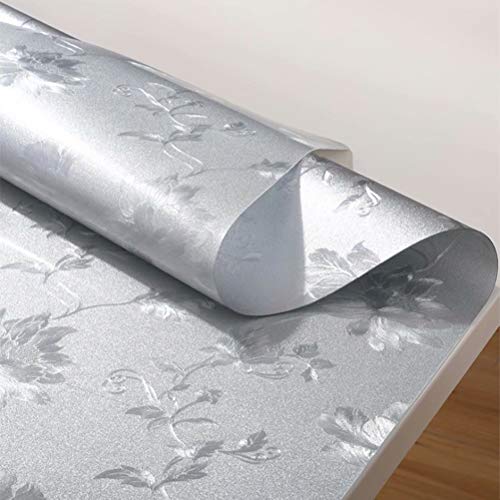 Nappe de table imperméable plastique transparent PVC lavable pour table de couverture tissu - 2