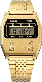 Casio Unisex\'s Digital Swiss Quartz Watch with Stainless Steel Strap A1100G-5EF
