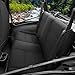 GIANT PANDA Neoprene Seat Covers for Jeep Wrangler TJ (1997-2002), Neoprene Waterproof Seat Covers, Foam Padded, Front & Rear Seat Covers(Black)