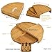 Picnic at Ascot Custom Personalized Engraved Bamboo Cheese/Charcuterie Board - US Patented Design enables Compact All in One Storage