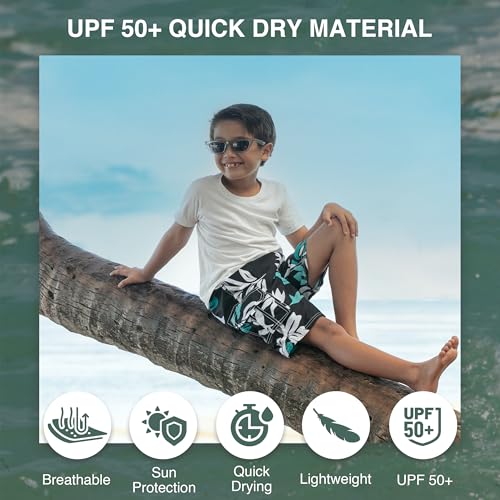 Image of Kanu Surf Boys' Paradise Floral Swim Trunk