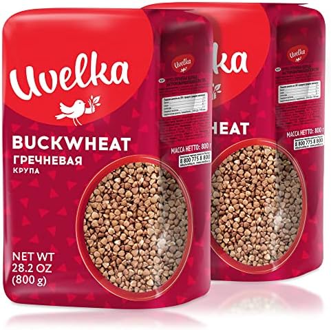 Uvelka Buckwheat Groats 800 Gram, Pack of 2