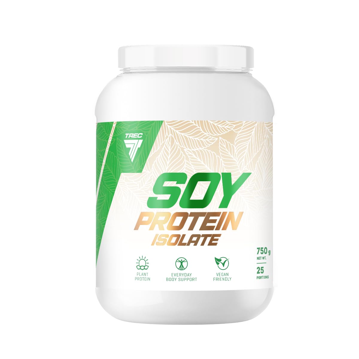 Trec Nutrition - SOY PROTEIN ISOLATE 750g JAR VANILLA - Nicht-GVO Sojaproteinisolat, 94,8% Protein, ideal für Vegetarier