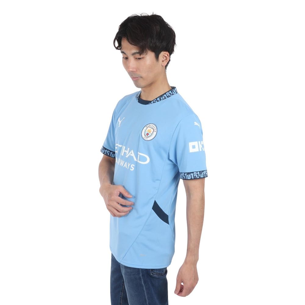 Puma MCFC Matchday Replica Men's Blouse, Team Light Blue - Image 3