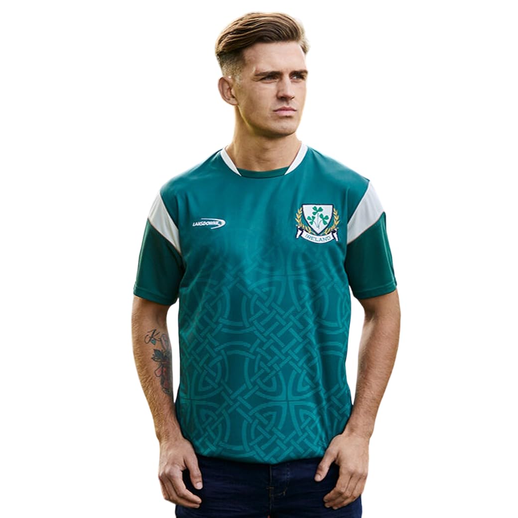 Lansdowne Green Ireland Celtic Design Performance T-Shirt Grünes Irland T-Shirt mit keltischem Design