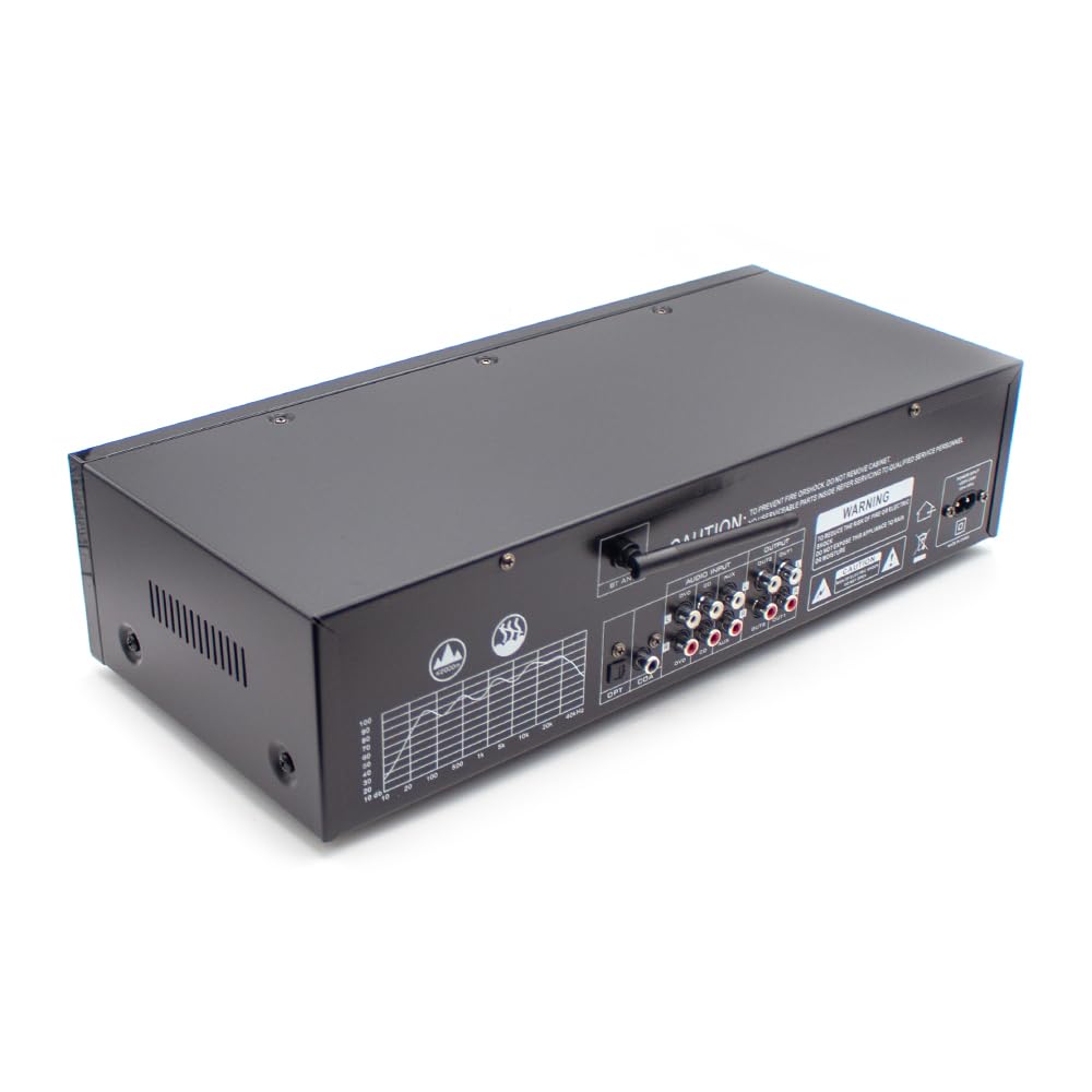 Professioneller EQ8000 Audioprozessor EQ Equalizer, Bluetooth 5.4, Optischer/Koaxialer Decoder, USB-Hi-Fi-Vorverstärker mit Fernbedienung