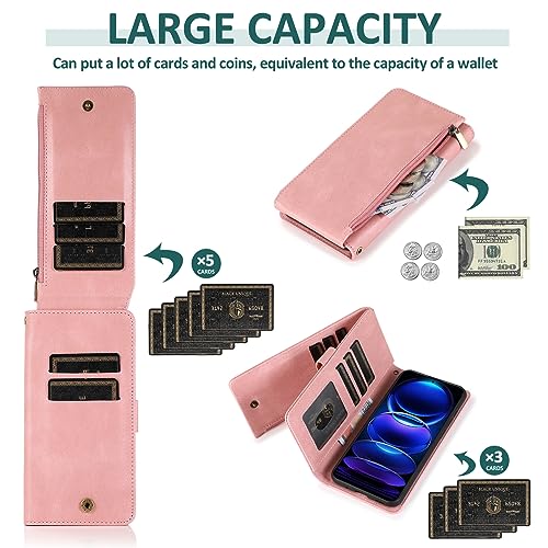 Funda libro Redmi Note 12 Pro Plus 5G ideal para viajes con protector y billetero 3