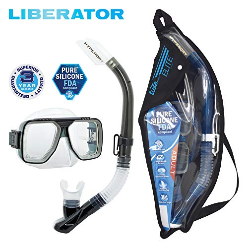 TUSA Sport Adult Liberator Mask and Snorkel Combo, Smoke