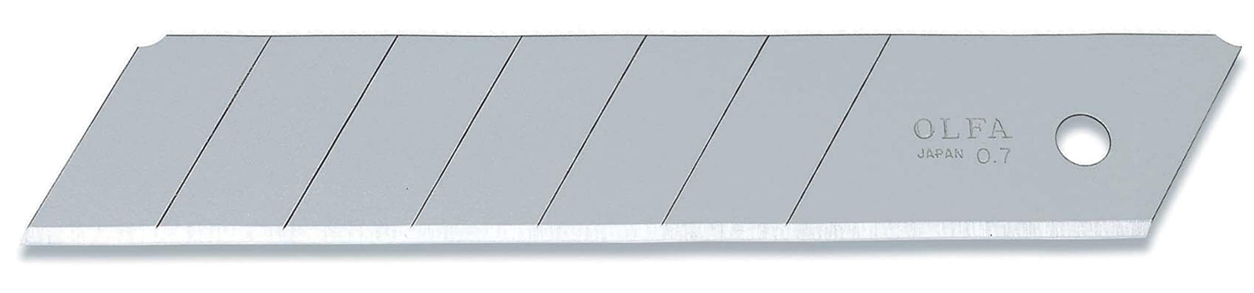 Olfa HB - Pack de 20 cuchillas troceables de 126 x 25 x 0,7 mm
