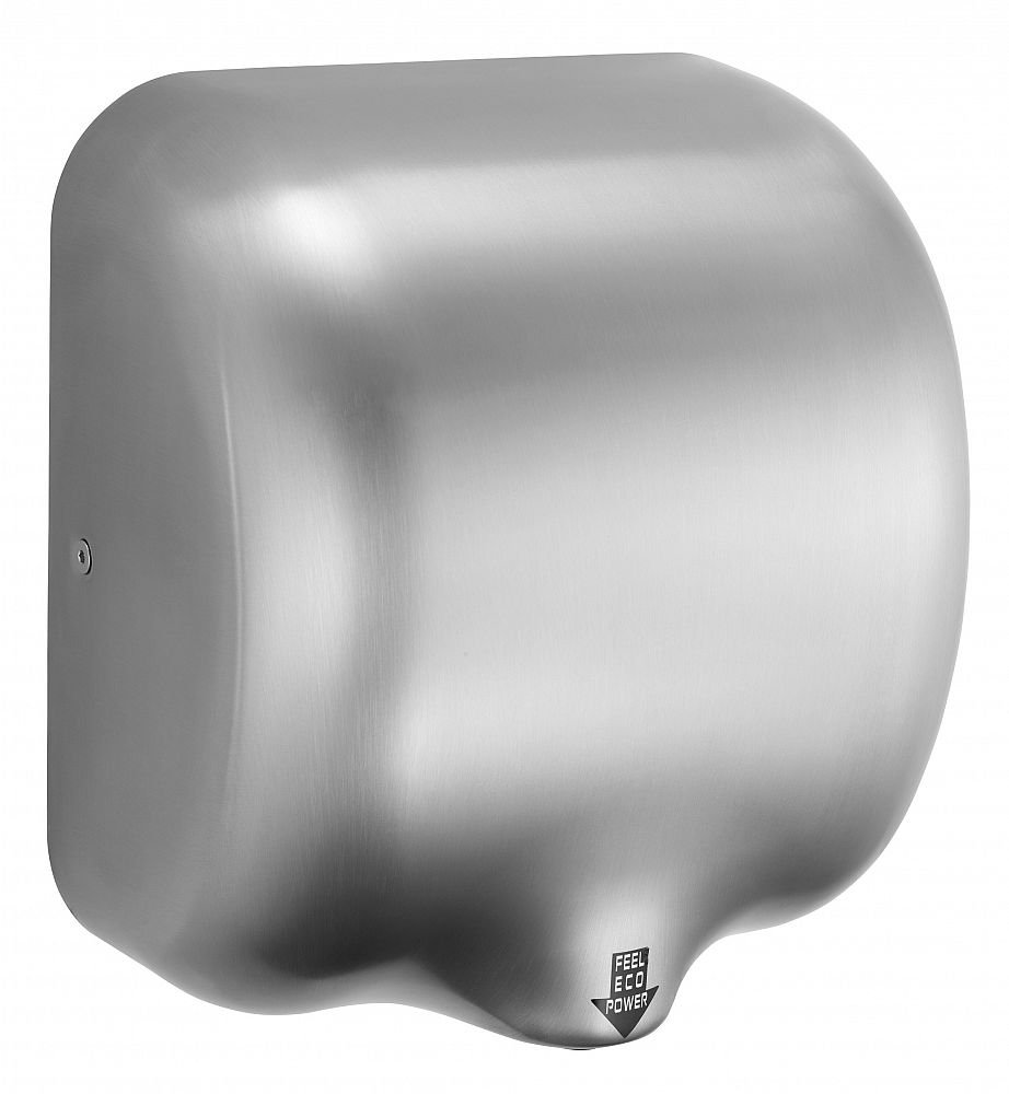JetDri Mark II Hand Dryer for Toilets, Powerful Stainless Steel Heavy Duty Automatic Electric High Speed Hand Dryer for Commercial Toilets, IP23, Wall Mounted, 0.55kW - 1.8kW (Brushed Satin)