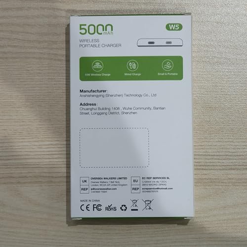 Powerbank für Magsafe, TRKOY Slim Magnetische Power Bank für iPhone 5000mAh, Schnellladung Kabellose Powerbank mit USB-C Ausgang, Externe Handyakkus für iPhone 17/16/15/14/13/12 Serie