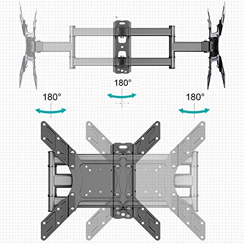 Supporto Tv Parete,Staffa Tv tv Montare a parete for la maggior parte 26-50 pollici con girevole estendere 400mm tv La staffa adatta a TV fino a 88 libbre