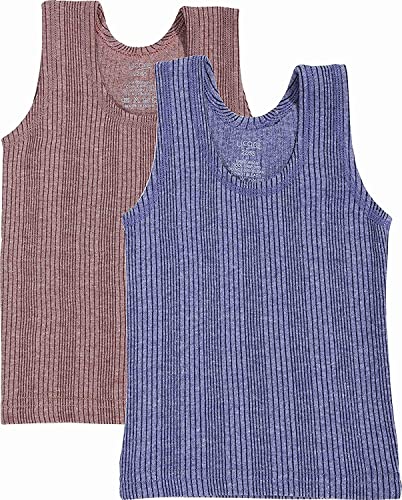 Cut Sleeve/Sleeveless Thermal Top for Kids Boys and Girls Kids Inner Wear Baniyan Unisex Printed Cotton Baby (Unisex) Winter wear Set (KV-305-Packof2)