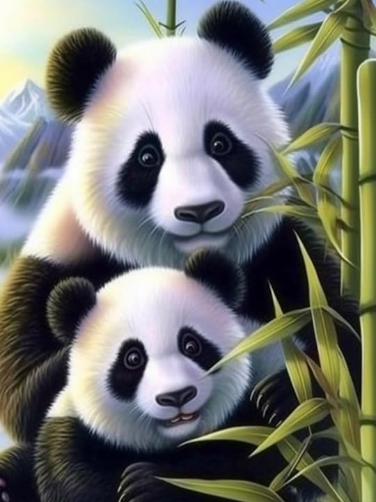 VAIIEYO 5D DIY Diamond Painting Kits for Adults Panda, Diamond Art Kits Adults Animal, Paint by Numbers Full Drill Round Rhinestone Craft Canvas for Home Wall Decor 30x40 cm-27