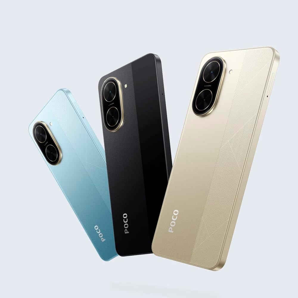 Poco C71 4G LTE (for Tmobile Mint Tello & Global) (64GB + 3GB) 32MP Dual Camera 6.88" 120Hz Octa Core Unlocked Model 25028PC03G (Black)