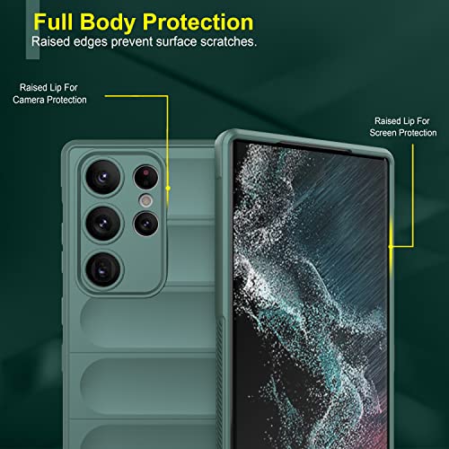 Image of Zapcase Back Case Cover for Samsung Galaxy S26 Ultra 5G | Compatible for Samsung Galaxy S26 Ultra 5G Back Cover | Liquid Silicon Magic Case with Camera Protection | Dark Green