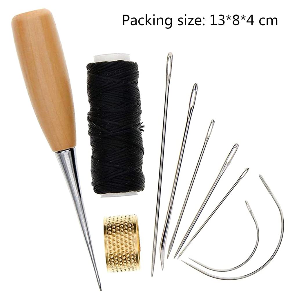 Ankexin 1 Set Sewing Needle Awl Craft Sewing Stitching Craft Accessories