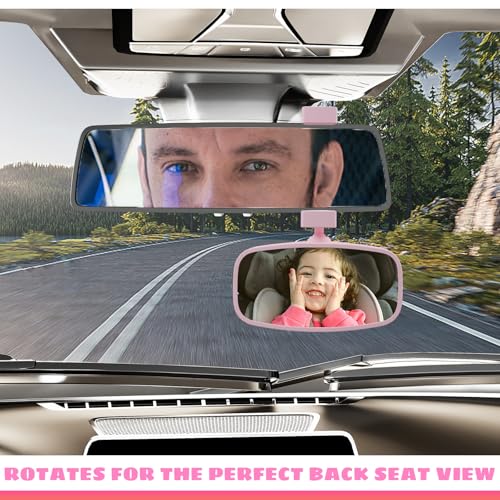 Image of 360 Baby Car Mirror, Shatterproof Rear-Facing Seat View