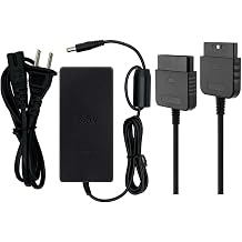 Compatible for AC Power Supply Power Adapter with Controller Extension Cable for PS2 Slim 70000 Console