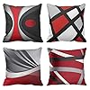 Emvency Set of 4 Throw Pillow Cover...