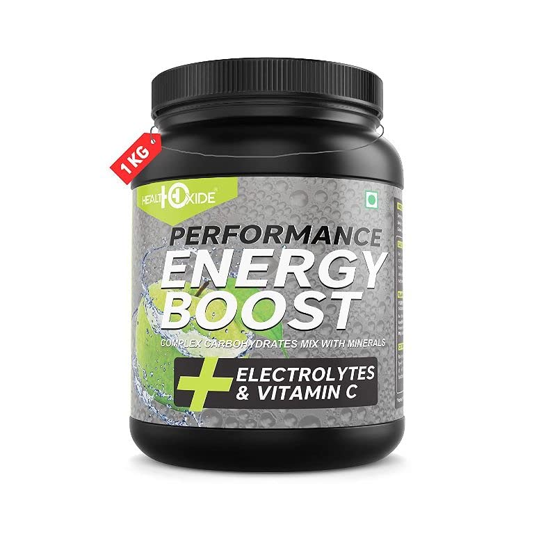HealthOxide Extra Power Advance Performance Energy Boost Electrolyte Powder | Green Apple Flavour | Hydration & Stamina Drink Mix with Sodium, Potassium & Essential Minerals | Instant Energy Drink for Workout, Sports & Recovery | 1 kg