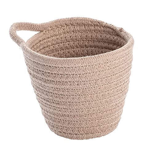 WENKO Soria Modern Storage Basket for Bathrooms, Guest Toilet and Home, 12.5 x 12 x 14.5 cm, Sand