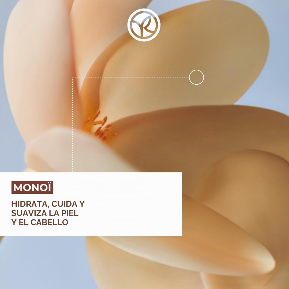 Yves Rocher Monoï - Ambientador perfumado para cuerpo y cabello, ambientador refrescante con fragancia irresistible, 1 botella de 125 ml