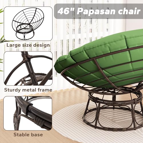 Sillón Plegable de Tela Peluche Verde miniatura 4
