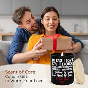 TEEZWONDER Anniversary Wedding Gifts for Him Her - Long Lasting Vanilla Lavender Candle 10 Oz - Birthday Romantic Gifts for Wife Girlfriend Boyfriend Husband Couples TEEZWONDER Anniversary Wedding Gifts for Him Her Long Lasting Vanilla Lavender Candle 10 Oz Birthday Romantic Gifts for Wife Girlfriend Boyfriend Husband Couples