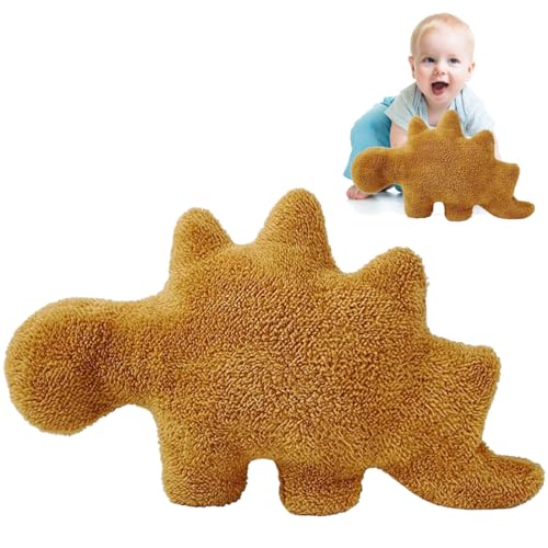 Dino Nugget Kuscheltier Dino-Nugget-Kissen Dino Chicken Nugget Dinosaurier Plüschtier Dinosaurier Nugget Plüschtier Kissen Geburtstagsgeschenke für Menschen Zimmerdekoration (Stegosaurus)
