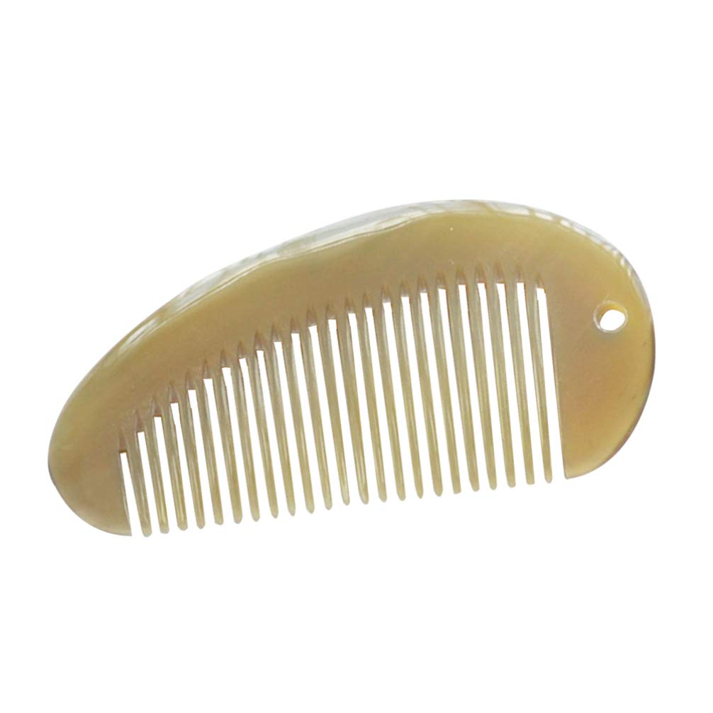 1pc Yak Horn Comb-Wide Tooth Hair Comb - Breezelike Detangling Comb for Hair & Beard - No Static Natural Sheep Horn Comb for Women and Men