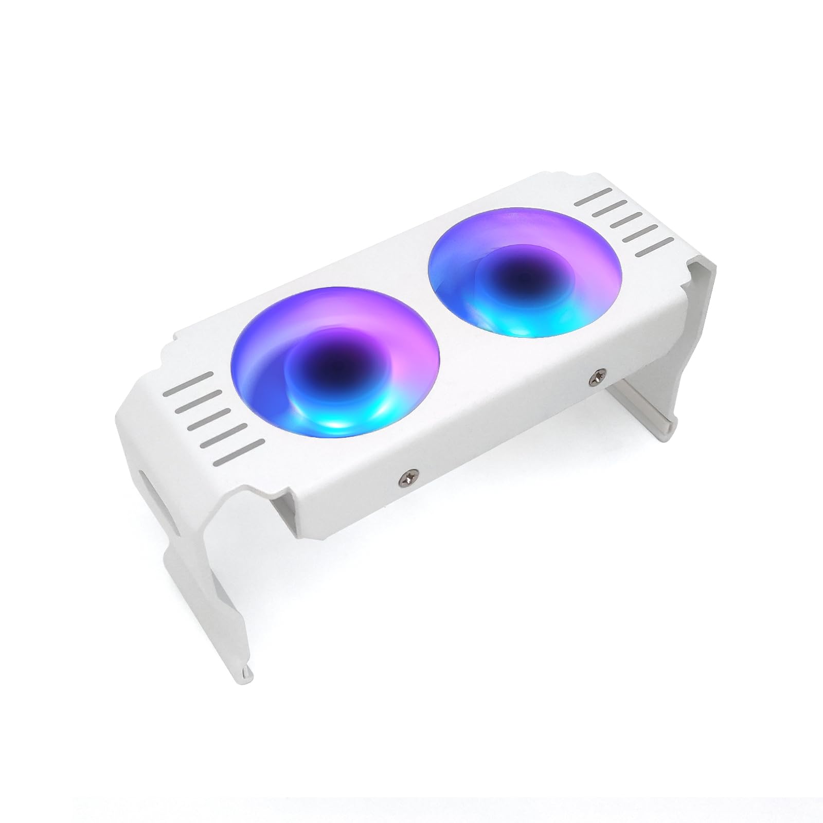 Memory RAM Cooling Fans,5v/3-Pin ARGB Light Effect Memory Cooler for DIY PC Gaming. (White)
