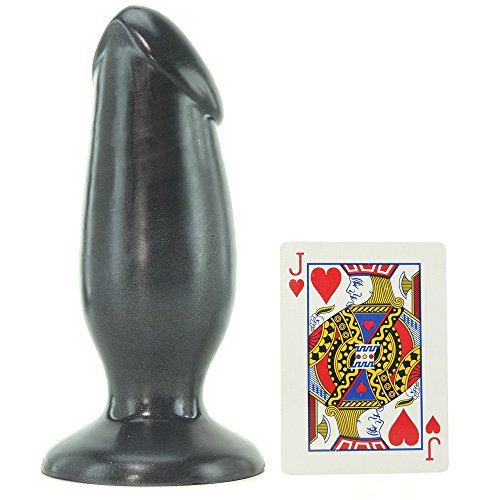 Doc Johnson American Bombshell - Fat Man - Dildo Or Butt Plug - Gunmetal Grey #TOP2