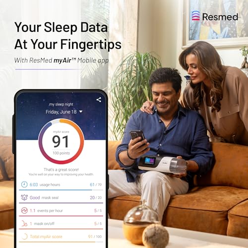 Image of Resmed AirSense 11 Tripack AutoSet CPAP Machine with built-in Heated Humidifier, ClimateLineAir Heated Tube, Improved Comfort, Advanced Sleep Data Tracking, 2 Years Warranty, Portable Auto CPAP Machine for Sleep Apnea