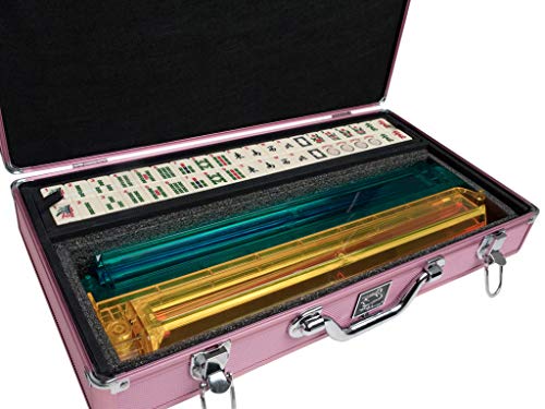 Set - Ivory Tiles - Modern Pusher Arms - Estuche Aluminio Rosa