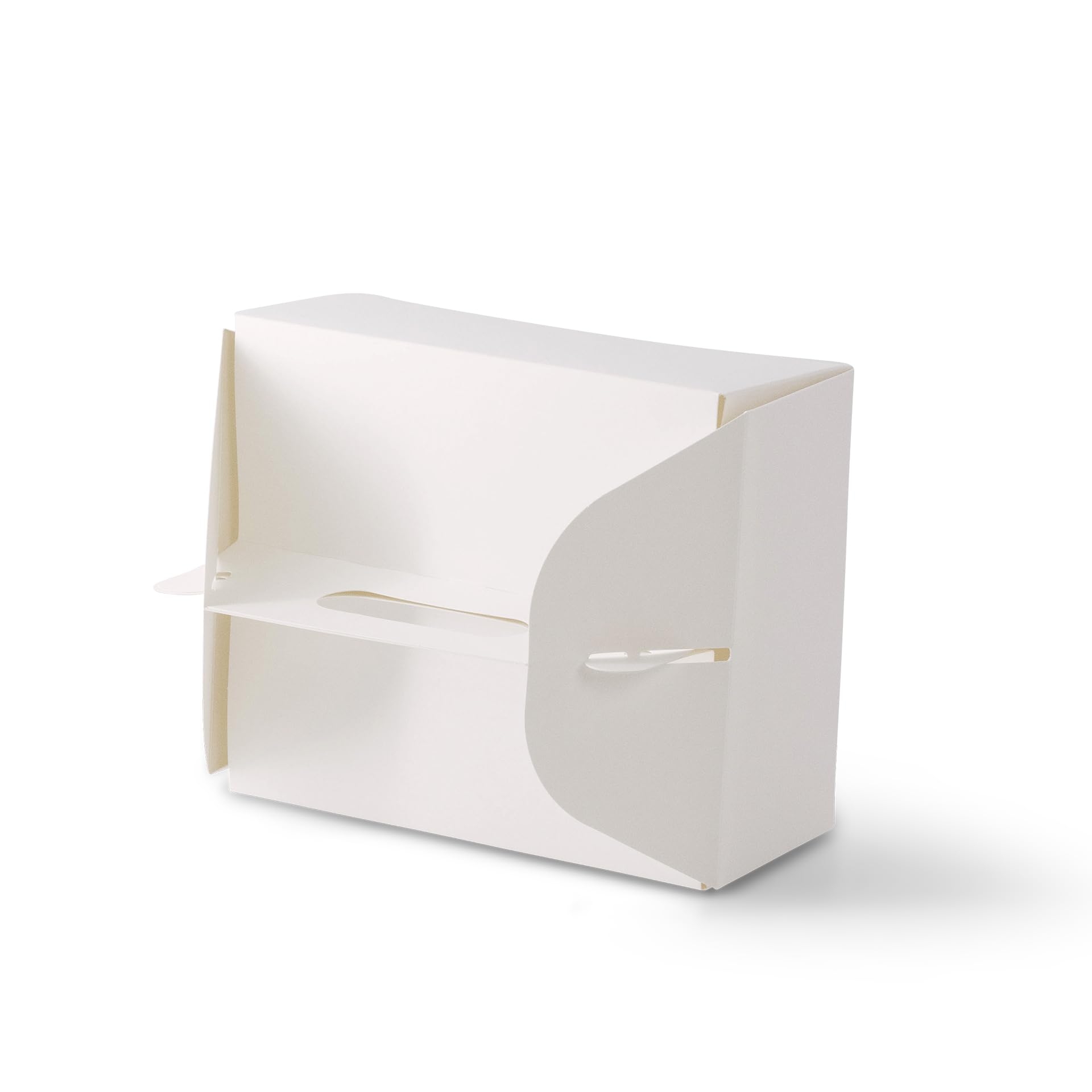 BIOZOYG Scatola per Trasporto Torte 150 pezzi 21 x 16 x 9 cm Cartone Kraft Bianco - Scatola per Torte Rettangolare Pieghevole Riciclabile - Scatola Regalo Cartone per Dolci con Manico per Matrimonio