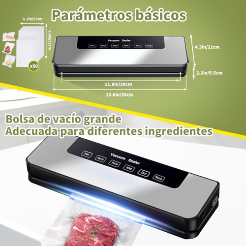 La mejor comparación de Envasadoras al vacío disponible en línea para comprar. 17 Imagen adicional