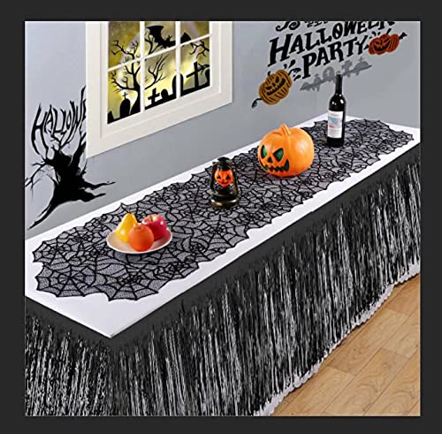 Metallic Blue Foil Fringe Table Skirt | Party Supplies & Decorations - View #4