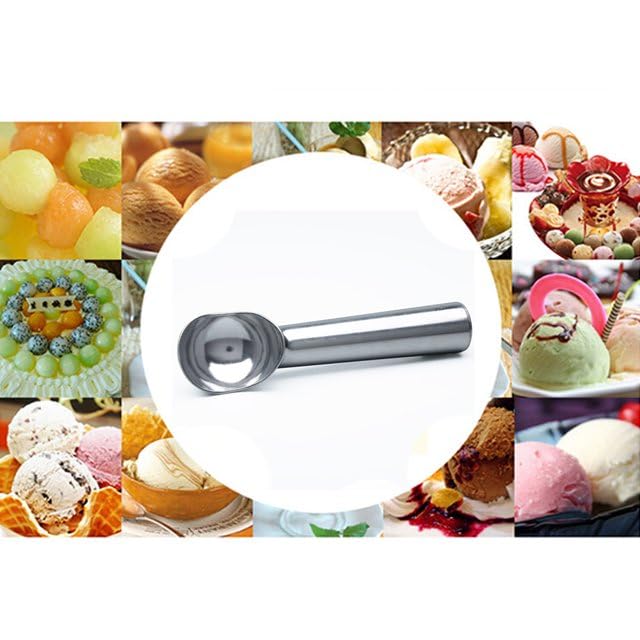 Heavy Duty 7-Inch Ice Cream Scoop - One-Piece Nonstick Aluminum, 2oz Size, Perfect For Hard Ice Cream & Cookie Dough