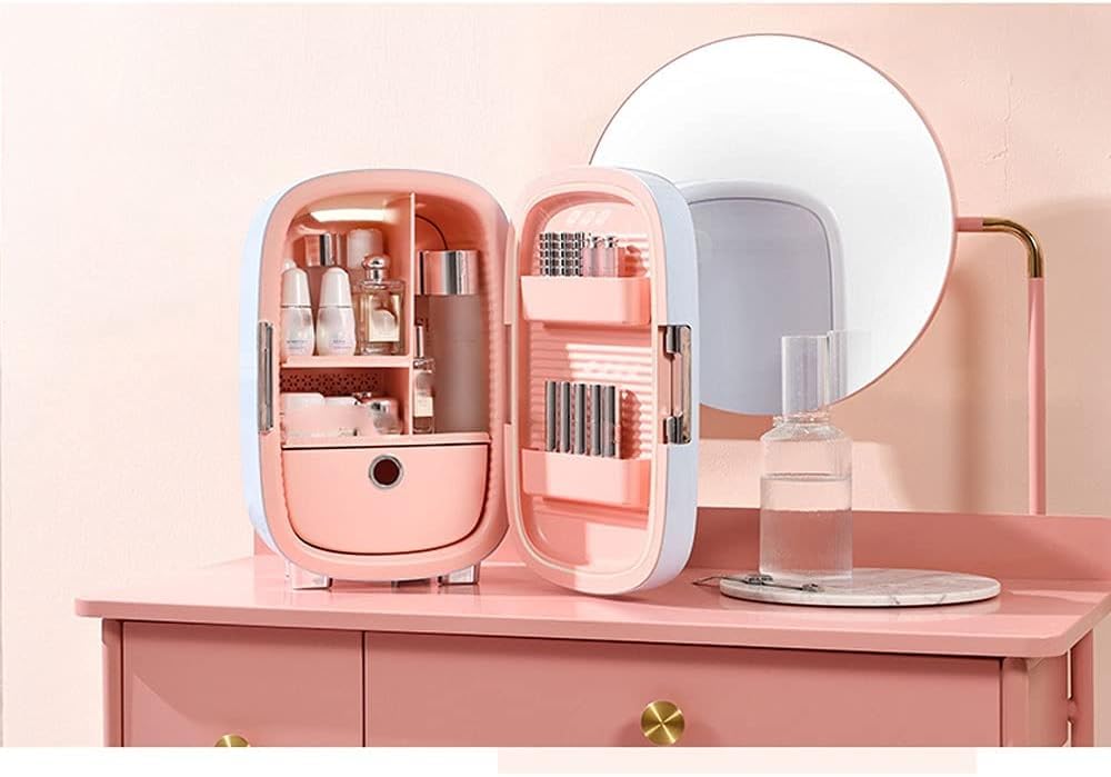 Mini refrigerador pequeño refrigerador cosmético para coche de 12 litros, para coche y hogar