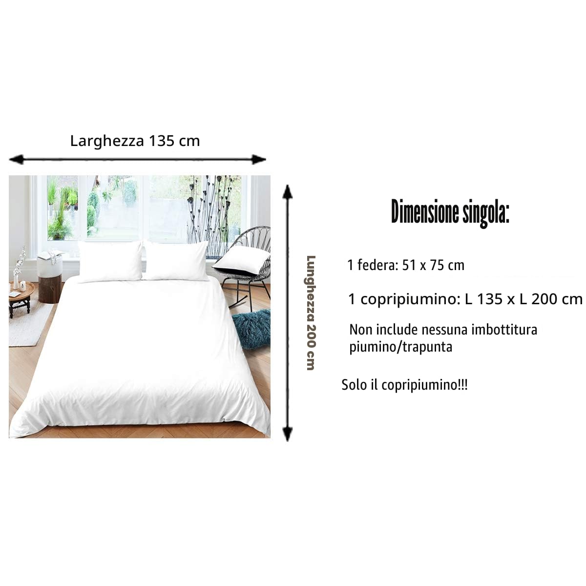 Loussiesd Set di biancheria da letto con note musicali in bianco e nero, per ragazzi e ragazze, con copripiumino e microfono in vinile, per letto singolo