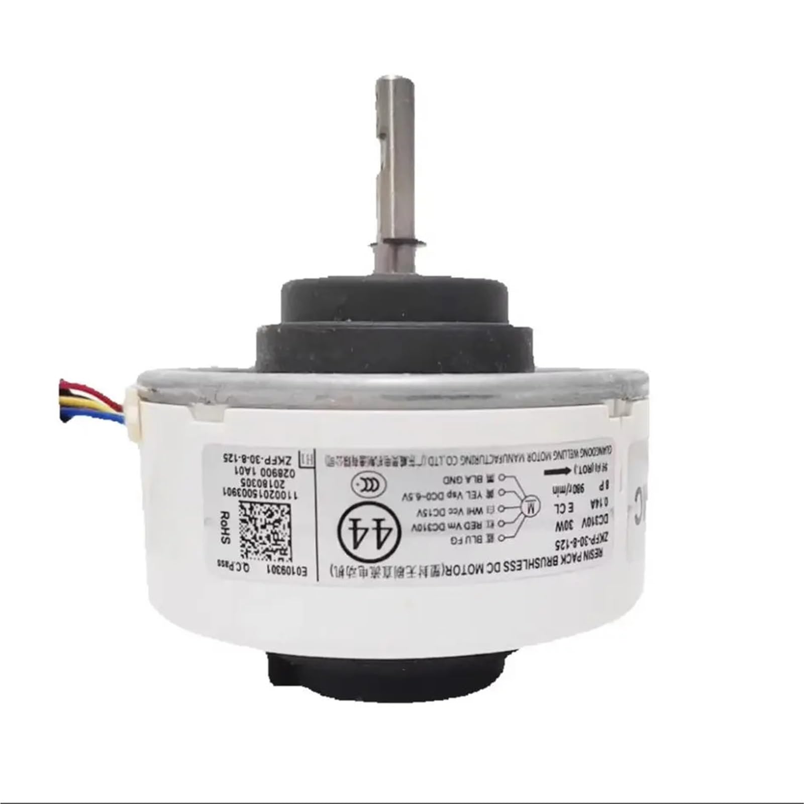 Ventilador de motor de máquina de aire acondicionado WZDK30-38G-3 ZKFP-30-8-125