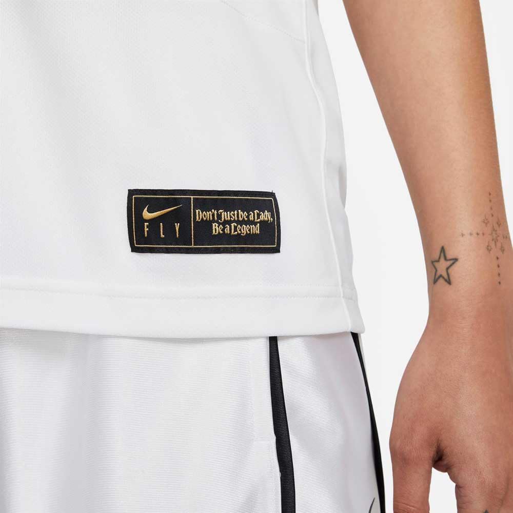 NIKE Canotta Basket Donna DF Swoosh Fly Jersey White Black Taglia L