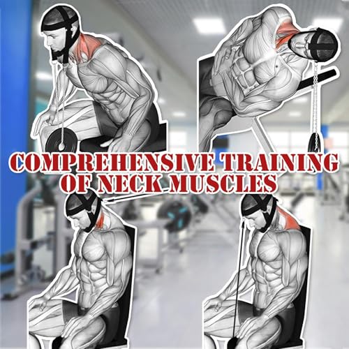 Neck Trainer Neck Training – Neck Harness Für Kraftsport Und Kampfsport, Dreifache Schultergurte Mit Gepolsterten Und Verstellbaren Trägern Für Boxen Und Fitnessstudio