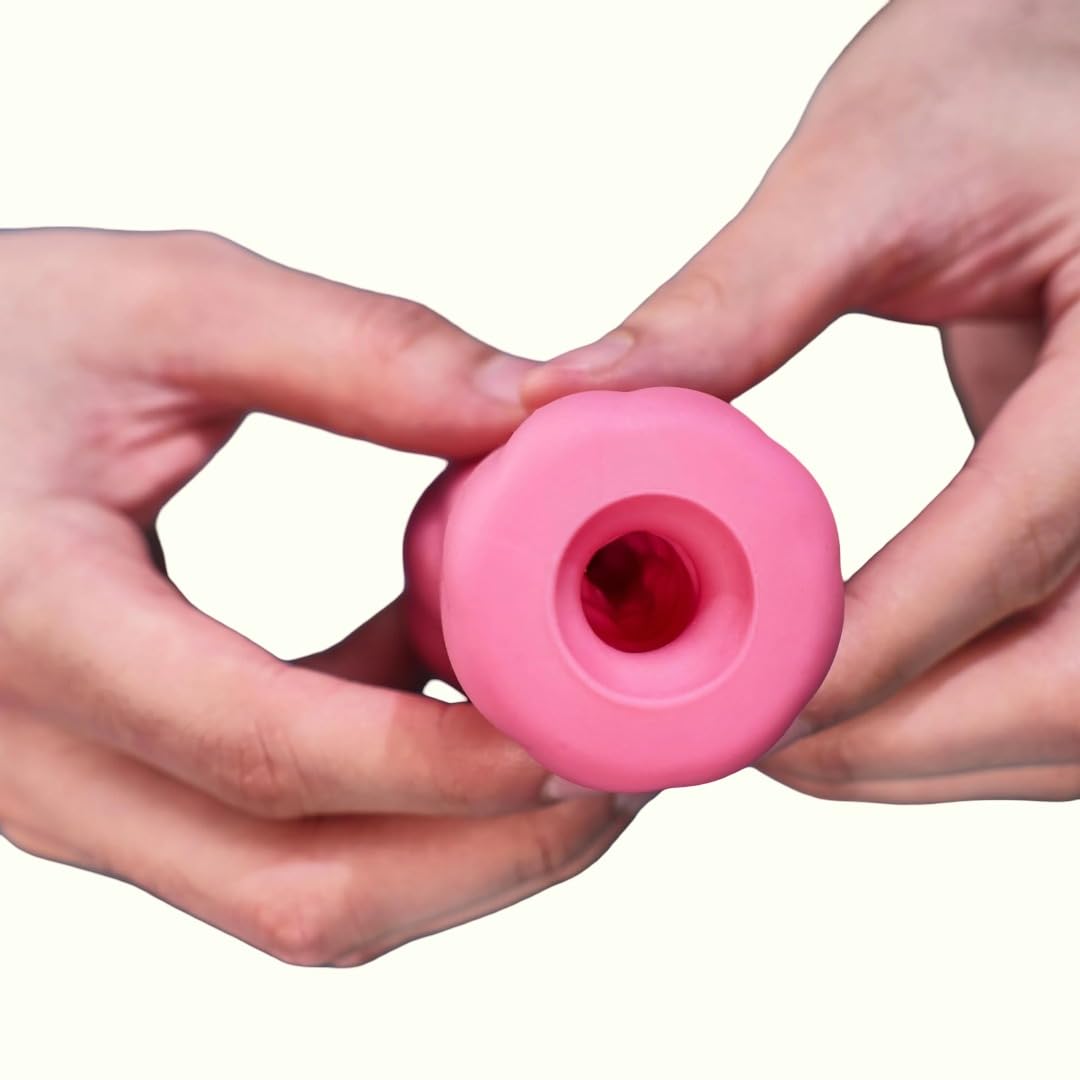 Soft Silicone Muscle Relaxation Massager,Rubber Handheld, Teal pink -019-image-22