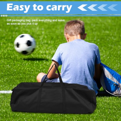 CEWROM Slalomstangen Fussball Trainingszubehör mit 6 Slalom Poles, 12 Hütchen, Koordinationsleiter 6m, Springseil und Resistance Fallschirm, Fußball Trainingsset für Koordinationstraining