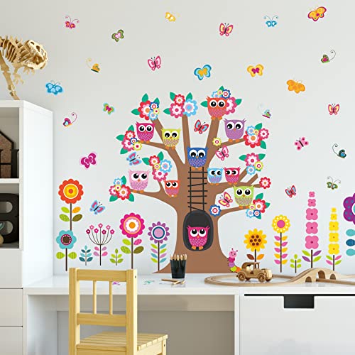 Vinilos decorativos Brown Tree Flowers 2 piezas miniatura 6