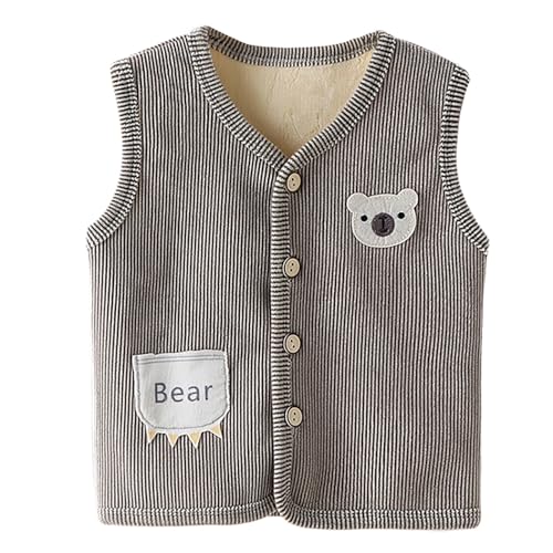 Children's Girls Sleeveless Fleece Waistcoat Outerwear Foreign Style Vest Inside To Wear Autumn Winter Warm Jacket
