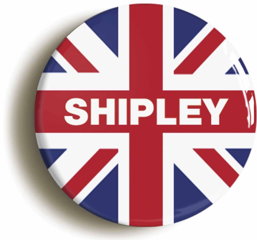 Shipley Union Jack Fridge Magnet (Circular 2inch / 50mm Diameter)